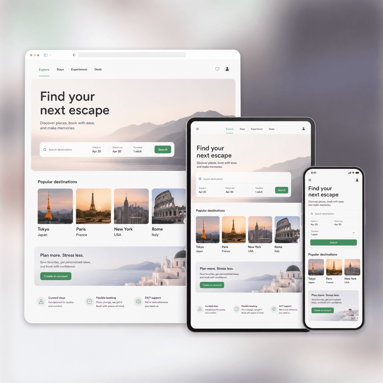 Responsive static websites